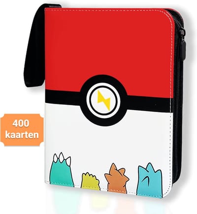 Verzamelmap Geschikt voor verzamelkaarten - verzamelmap - Map voor 400 kaarten - 50 Pagina's – map geschikt voor verzamelkaarten - Premium Kwaliteit - Celebrations- 4 pocket - Binder