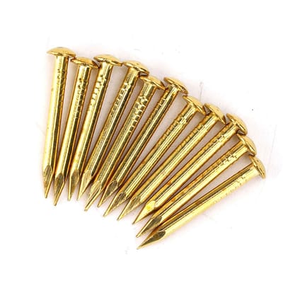 100 Stuks Ronde Kop Nagel Messing Meubel Scharnier Hardware Accessoires 10mm 15mm 18mm 22mm 22mm Bold