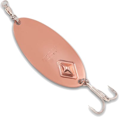 Battle Spoon - Vlieg Lokaas - Spinvissen op vis - Sterke flankbeweging - 10 cm - Koperkleurig