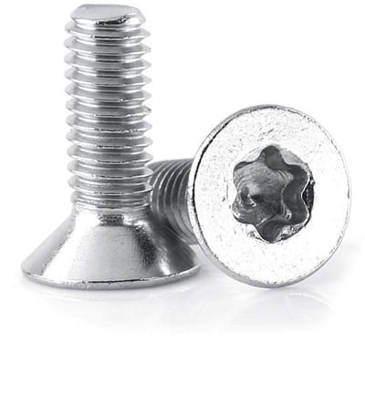 M4 Torx/Star Drive Platkop Schroeven van 304 RVS voor Hout, 50 Stuks, 16mm Lengte, Duurzaam en Roestvrij