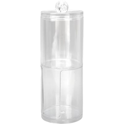 Organisateur Porte-cotons-tiges Professionnel Transparent Maquillage Coton Conteneur Boîte de Rangement pour white