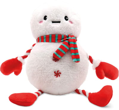 Croci Eco xmas sneeuwpop gerecycled pluche hondenspeeltje