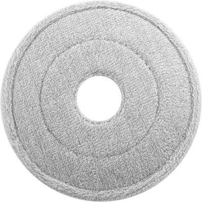 24cm Rond Dweilkop Doek Draaiend Uitwringen voor Vloeren Schoonmaken Pad Universele Vervanging 360 Roterende Handdoeken white