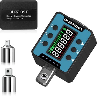 Digitale momentsleutel 1/2 inch, 6-200 Nm, met geluids- en lichtalarm