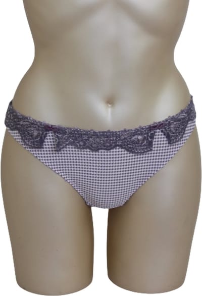 Freya - Naomi - string - grijs met grijs kant - maat XS / 34