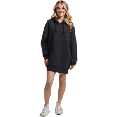 Superdry - Biologisch katoenen sweatjurk met geborduurd logo - Dames - Jurken