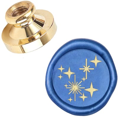 Dailygoody - Wax Seal Stempel - Verwijderbare Afdichting - Gouden Kleur - Creatieve Decoratie - Voor Enveloppen en Uitnodigingen