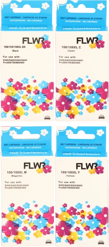 FLWR - Cartridges / Lexmark 100XL Multipack / zwart en kleur / Geschikt voor Lexmark
