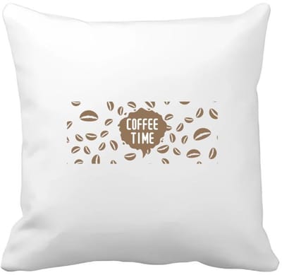 Akyol - coffee time Kussen hoes - Koffie - koffie drinkers/liefhebbers - koffiebonen - verjaardagscadeau - cadeau - kado - geschenk - verjaardag - collega's - 40 bij 40 cm