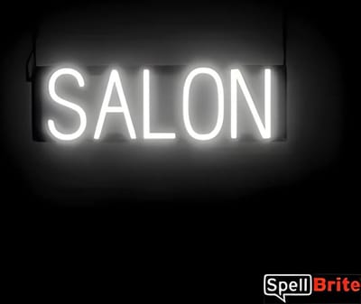 SALON - Lichtreclame Neon LED bord verlicht | SpellBrite | 53 x 16 cm | 6 Dimstanden - 8 Lichtanimaties | Reclamebord neon verlichting