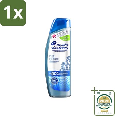 1 x Head & Shoulders - Anti-Roos Shampoo - Pure Intense - Hoofdhuid Detox - 250 ml- Hoofdhuid Detox - Roosbestrijding - Hoofdhuid Reinigen - Schone Hoofdhuid - Haar Gezond