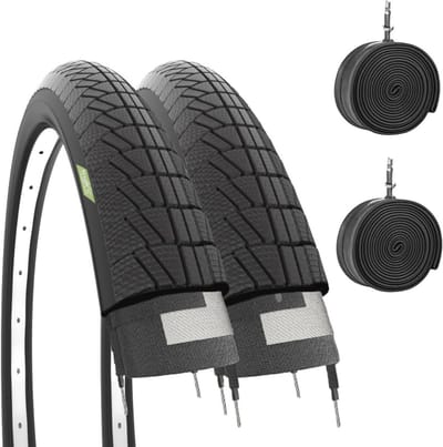 Fietsbanden Binnenbanden - Stadsfiets Banden - Stadsverkeer Fietsen - Butyl Binnenbanden - 20 x 1.75 - Zwart