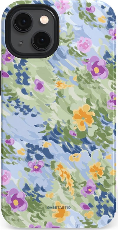 Casetastic Hoesje Geschikt voor Apple iPhone 13 Magsafe - Stijlvolle Beschermende Duo-layer Case - Zonnige Bloemtuin