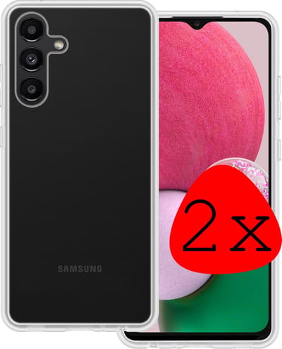 Hoesje 2 Stuks - Geschikt voor Samsung Galaxy A13 5G - Sterk & Shockproof - Case Siliconen - Back Cover - Telefoon Hoes - Transparant