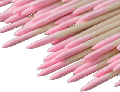 Dubbelzijdige Wattenstaafjes - Puntige Applicators - Nageldesign Make-up - Fijne Precisie Uiteinden - 7 cm Lengte - Wit