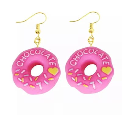 Akyol - Donut oorbellen – Oorbellen dames - oorbellen meisjes - sint cadeau - leuke donut oorbellen - Sieraad - oorbellen cadeau - verjaardag - grappige oorhangers