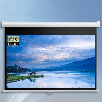 Projectiescherm - Filmscherm - Thuisbioscoop Ervaring - Kreukvrij Materiaal - 60 inch - Wit