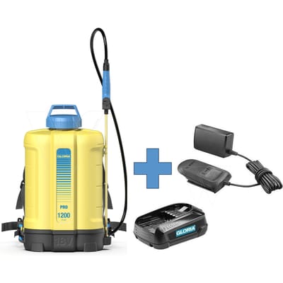 Gloria Accu Rugspuit pro 1200 li-on -set inclusief accu & lader (000067.0000)