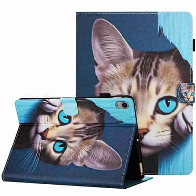 Bescherm-Etui Map Cover geschikt voor Apple iPad 10 - 11 - A16 - 10.9 - Kat - Blauw