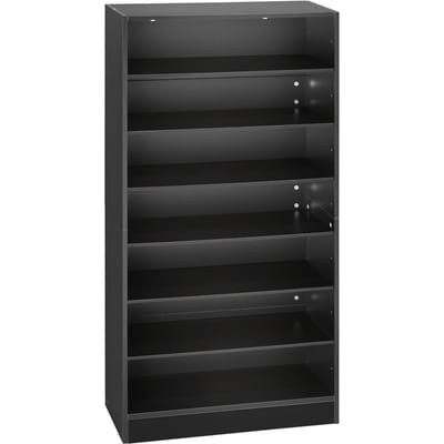 Meuble de rangement pour médias, Organisateur d'étagères DVD à 7 niveaux, 70 x 30 x 140 cm Organisateur de rangement multimédia pour CD, DVD, Livres et Jeux, Étagère à CD pour salon