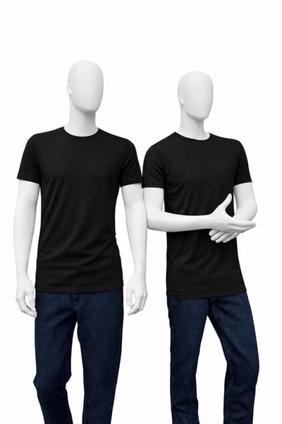 RELAKZ - Lenzing Modal - Heren T-shirt - Ronde Hals - Zwart - S - 2-pack