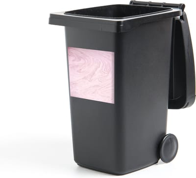Container sticker Marmer - Roze - Patronen - 40x40 cm - Kliko sticker