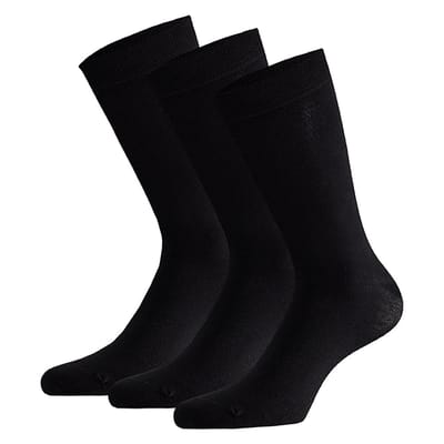 Bamboe sokken basic zwart - 39/42