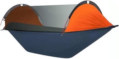 Draagbare Hangmat - Outdoor Stoel - Reizen Avontuur - Anti Rollover Ontwerp - 290 x 140 cm - Oranje Groen