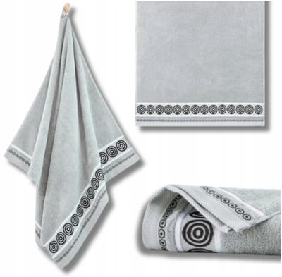 Zwoltex Rondo 2 Handdoek 30x50cm - Zacht Egyptisch Katoen - Lichtgrijs