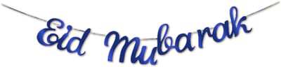BTH - Eid Mubarak Slingers - Ramadan Decoratie - Suikerfeest - Versiering - Blauw & Goud