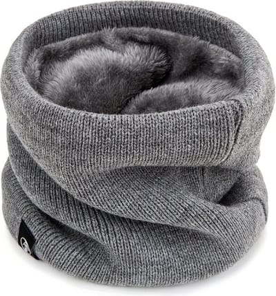 Livano Nekwarmer - Heren - Dames - Fleece - Motor - Bandana - Masker - Colsjaal - Winter - Sjaal - Masker - Grijs