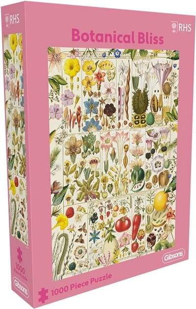 Botanische Puzzel 1000 Stukjes - Gedetailleerde Bloemenillustraties voor Volwassenen