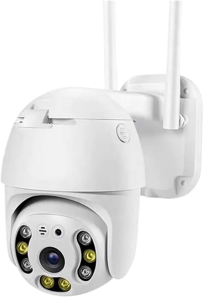 Bewakingscamera Buiten - Beveiligingscamera IP Camera - Huis Beveiligen - PTZ Pan Tilt Zoom - 1080P Resolutie - Wit