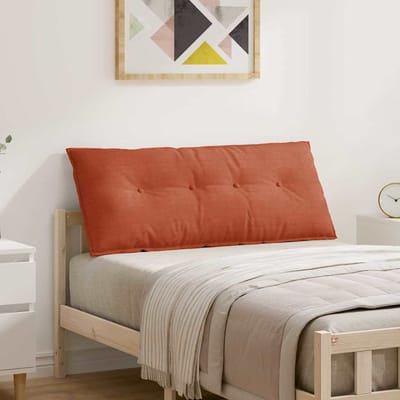 vidaXL - Rugkussen - Rood - Oranje - 120 - x - 50 - cm - Corduroy - stof
