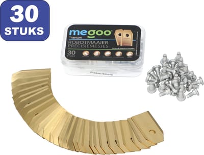 Mesjes voor Gardena robotmaaier - Husqvarna automower - 30st - titanium - plastic box