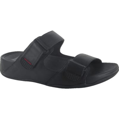 FitFlop FitFlop Gogh Moc Slide In Leather Men ZWART - Maat 41