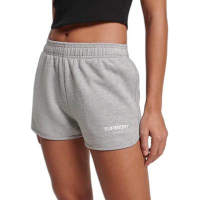 Superdry Code Core Sport Sweatshort Korte Broek Grijs 2XS Vrouw