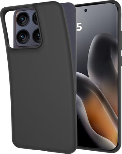 Cazy hoesje geschikt voor Motorola Edge 70 Fusion Hoesje Siliconen - Flexibele Case - Zwart