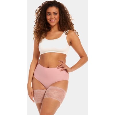 MAGIC Bodyfashion Maat M  Be Sweet To Your Legs-- Lace Dijenbanden Blush Pink Vrouwen