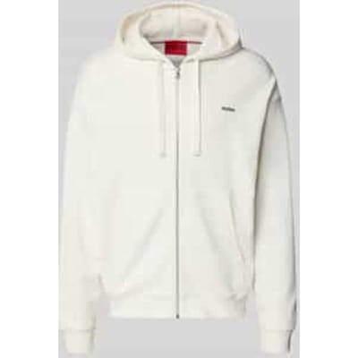 Relaxed fit sweatjack van puur katoen model 'DAPOZIP'