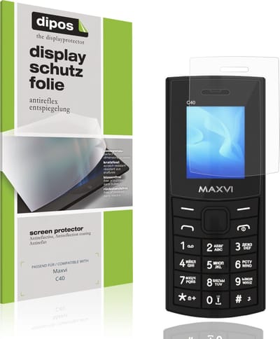 dipos – 4x Matte Beschermfolie geschikt voor Maxvi C40 | Krasbestendige & antireflecterende Screenprotector Ultra-Thin