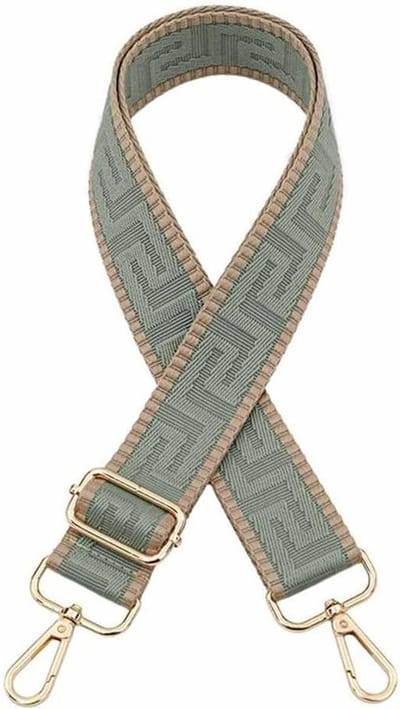 Schouderband Tas - Verstelbare Band - Tas Personaliseren - Labyrinth Patroon - 80-130 cm - Matcha Groen