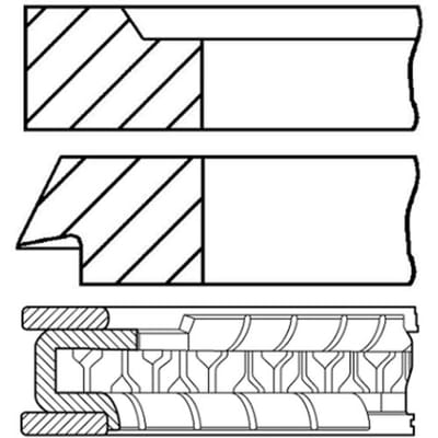 Goetze Engine Zuigerveren set GOETZE 08-406300-10