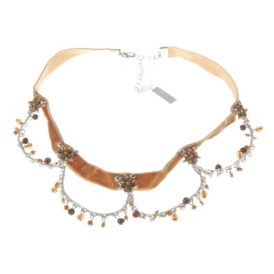 Behave - Kanten choker met kraaltjes - Vintage detail bij avondlook