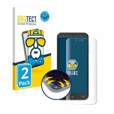BROTECT - Screenprotector voor Emporia Smart 5 Mini - Folie Beschermfolie transparant volledig dekking - 2 Stuks