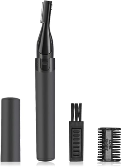 2 in 1 Neus en Oor Trimmer – Wenkbrauw Trimmer – Neushaartrimmer – Oorhaartrimmer – Precisietrimmer – Dames en Heren – Persoonlijke verzorging – Inclusief Batterij – Zwart