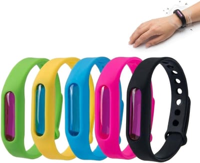 Anti Muggen Armband - 5 Stuks - Anti Muggen - Anti-Muggenarmband - Muggenbandje - Muggen Bescherming - Anti Mug - Waterdicht en Navulbaar - Tegen muggen, teken, wespen - Voor Volwassenen & Kind
