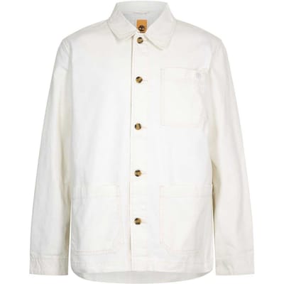 Timberland Heren Canvas Fielder Jacket (Vintage Wit)