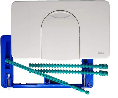 Universele Drukplaat Bedieningspaneel Wit voor Toilet Spoelbak - Mechanische Bed Grounding