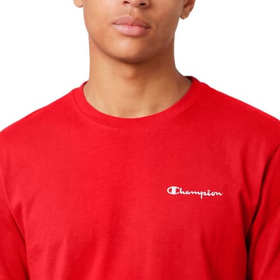 Champion T-shirt Heren SS Tee Rood - Maat 2XL
